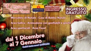 locandina officina di babbo natale